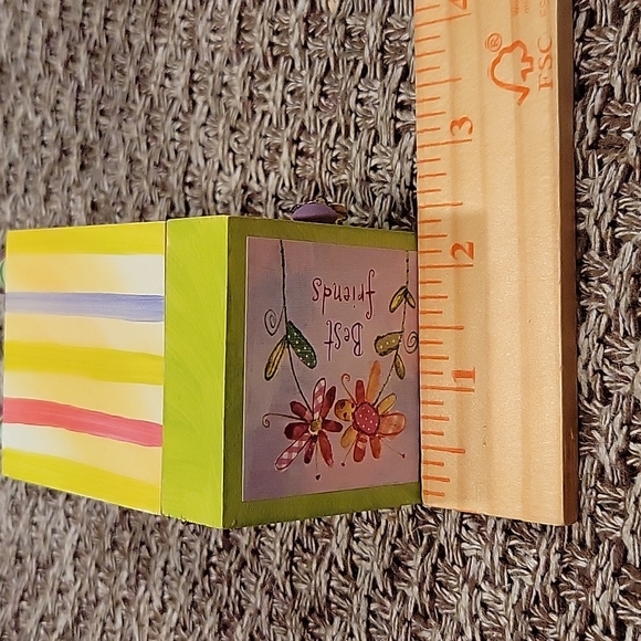 Best Friends Wooden Boxes with Button Latch Wooden Decorative Feet - Picture 8 of 8